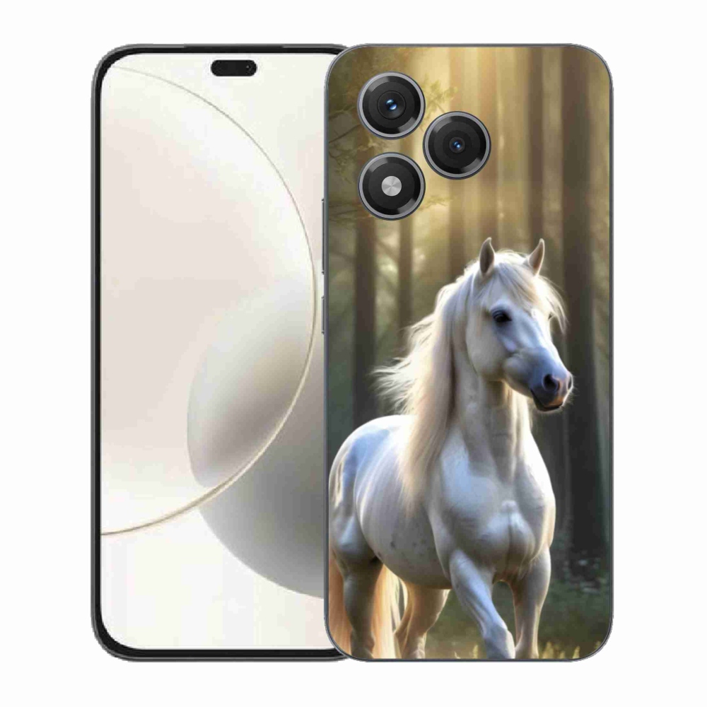Gelový kryt mmCase na Honor 400 Lite - bílý kůň 3
