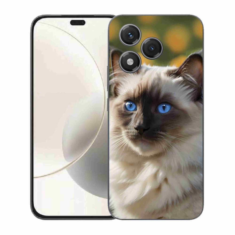 Gelový kryt mmCase na Honor 400 Lite - bílý ragdoll