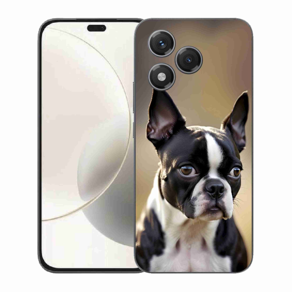 Gelový kryt mmCase na Honor 400 Lite - bostonský teriér