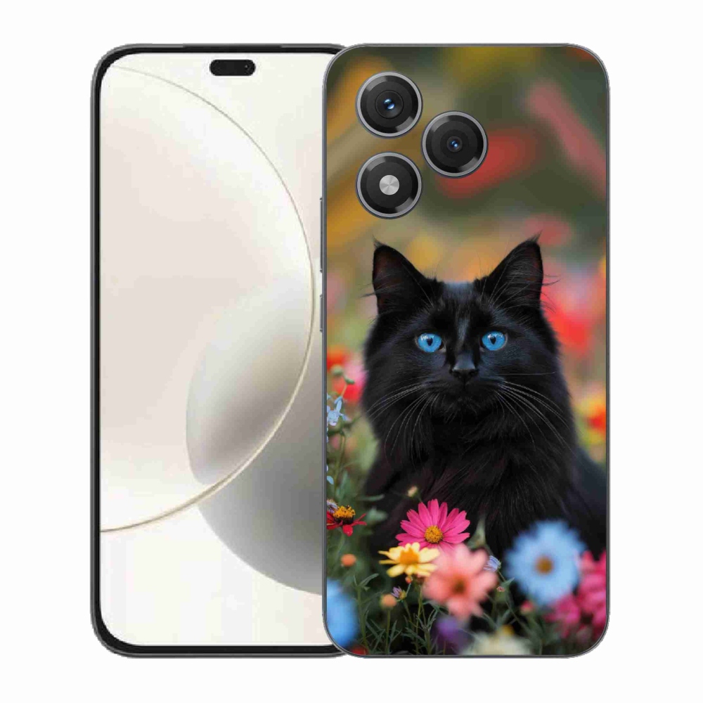Gelový kryt mmCase na Honor 400 Lite - černé kotě 4