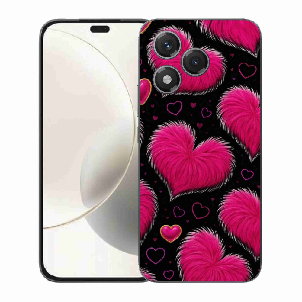 Gelový kryt mmCase na Honor 400 Lite - hebká srdce