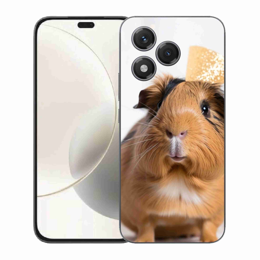 Gelový kryt mmCase na Honor 400 Lite - hnědé morče