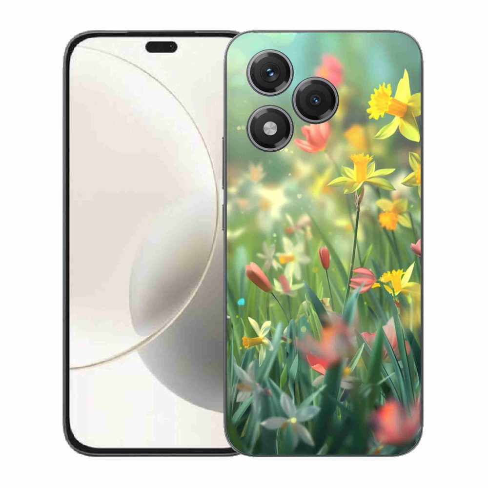 Gelový kryt mmCase na Honor 400 Lite - jarní květy