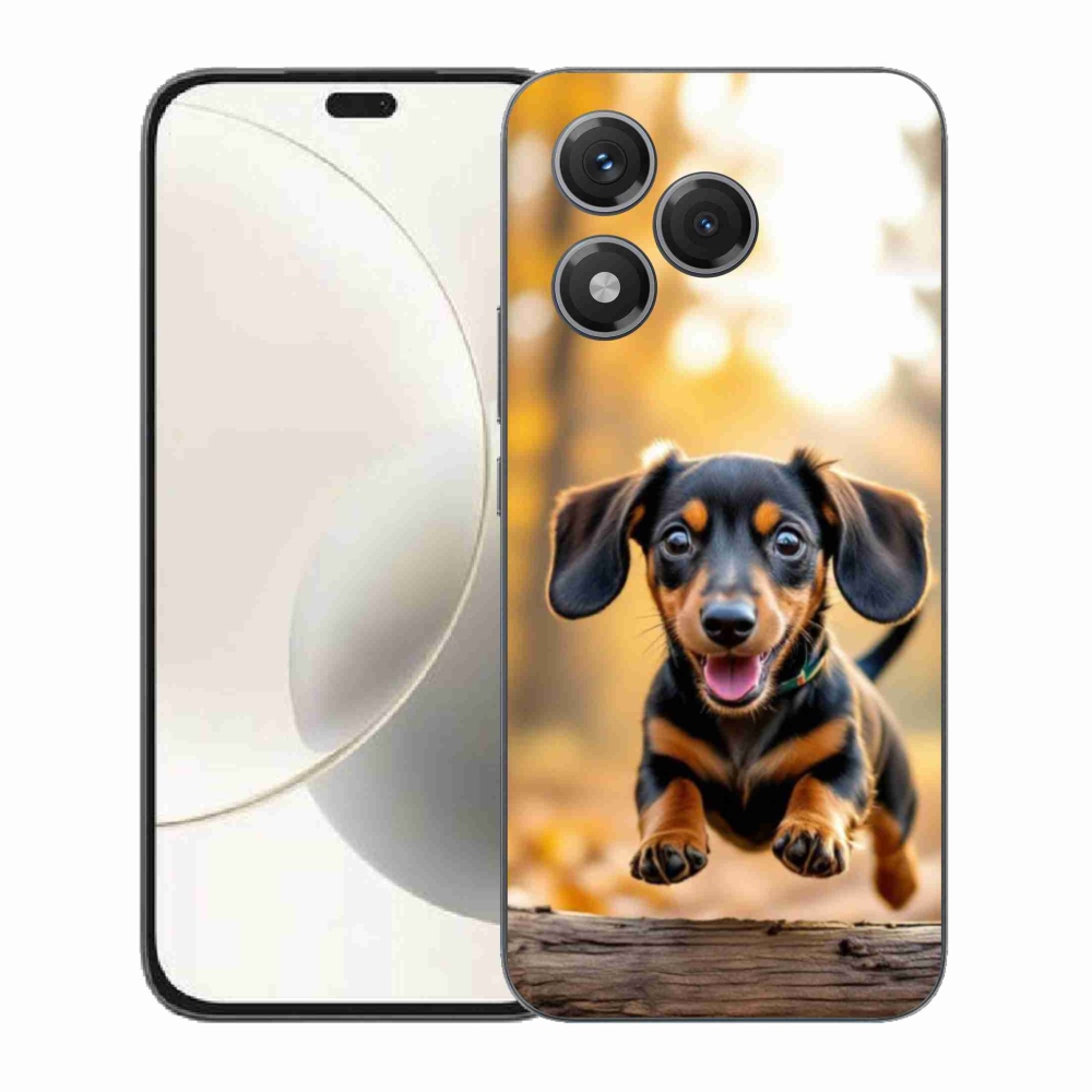 Gelový kryt mmCase na Honor 400 Lite - jezevčík 2