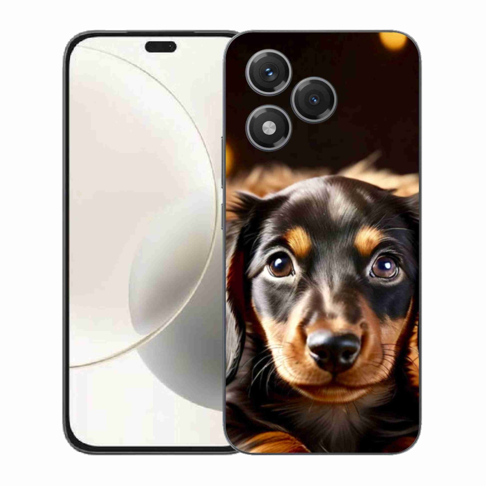 Gelový kryt mmCase na Honor 400 Lite - jezevčík