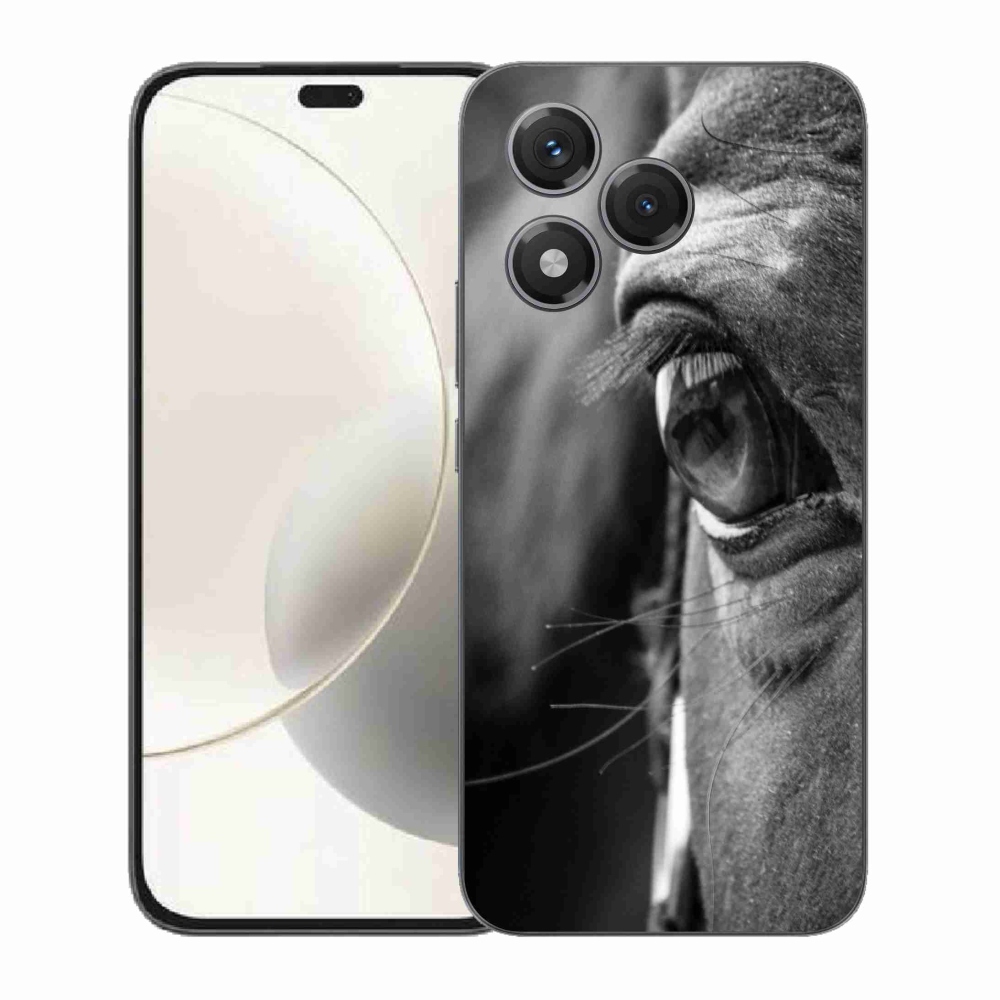 Gelový kryt mmCase na Honor 400 Lite - koňský pohled
