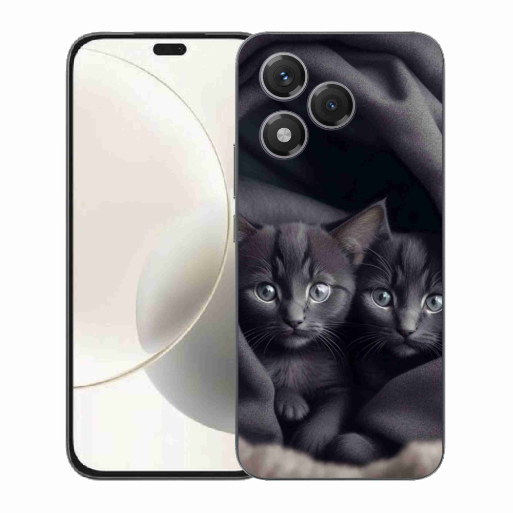 Gelový kryt mmCase na Honor 400 Lite - kočičí duo