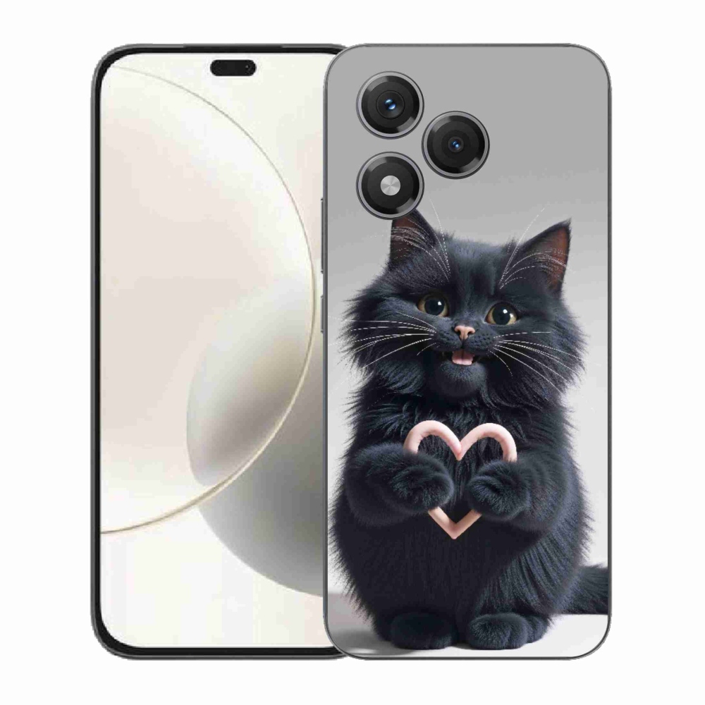 Gelový kryt mmCase na Honor 400 Lite - kočičí láska 3
