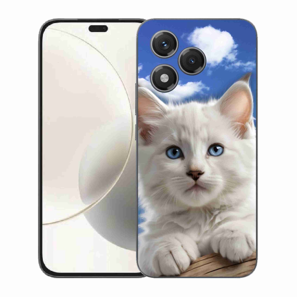 Gelový kryt mmCase na Honor 400 Lite - kotě a oblaka
