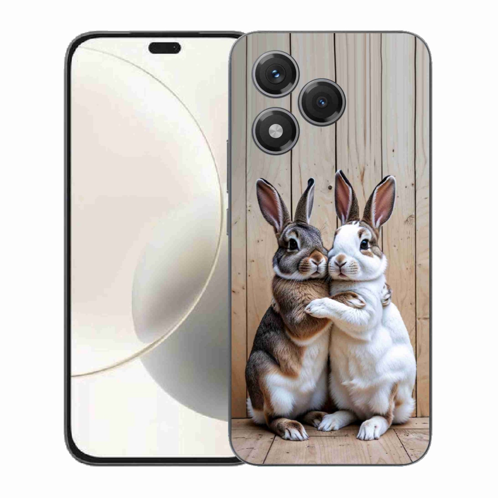 Gelový kryt mmCase na Honor 400 Lite - králičí pár