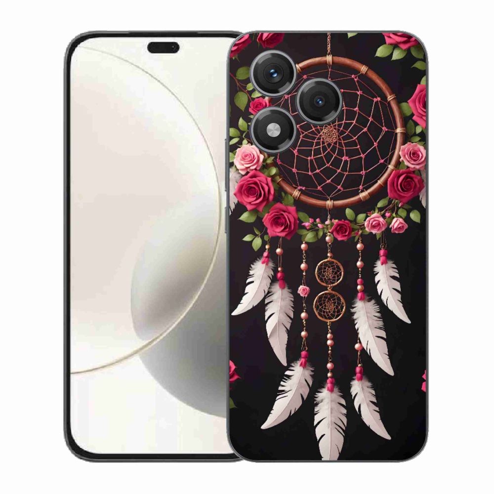Gelový kryt mmCase na Honor 400 Lite - lapač snů s růžemi