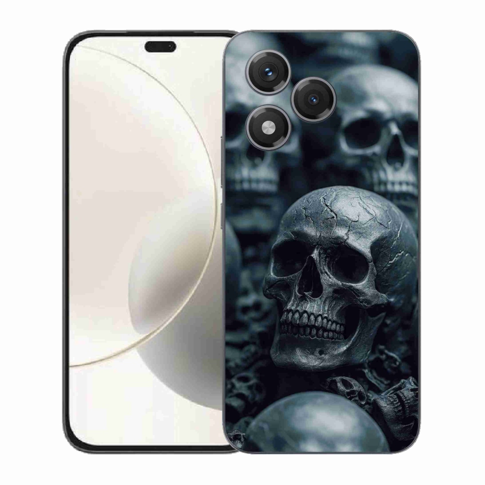 Gelový kryt mmCase na Honor 400 Lite - lebka 2