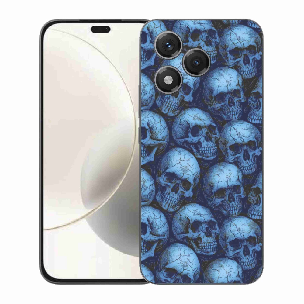 Gelový kryt mmCase na Honor 400 Lite - lebky