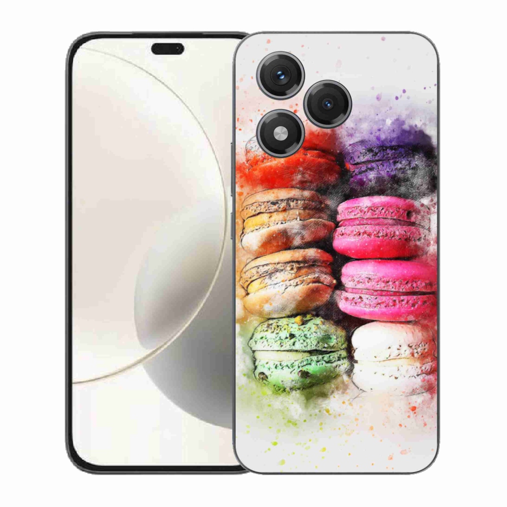 Gelový kryt mmCase na Honor 400 Lite - makrónky