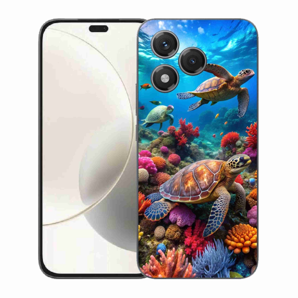 Gelový kryt mmCase na Honor 400 Lite - mořský svět 2