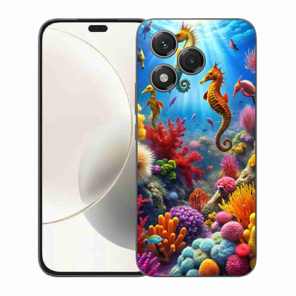 Gelový kryt mmCase na Honor 400 Lite - mořský svět 3