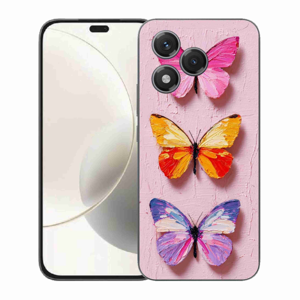 Gelový kryt mmCase na Honor 400 Lite - motýlí trojice