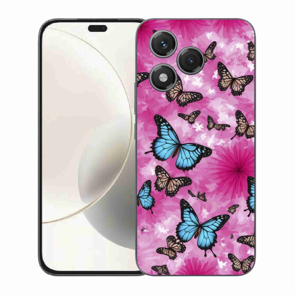 Gelový kryt mmCase na Honor 400 Lite - motýlí zahrada