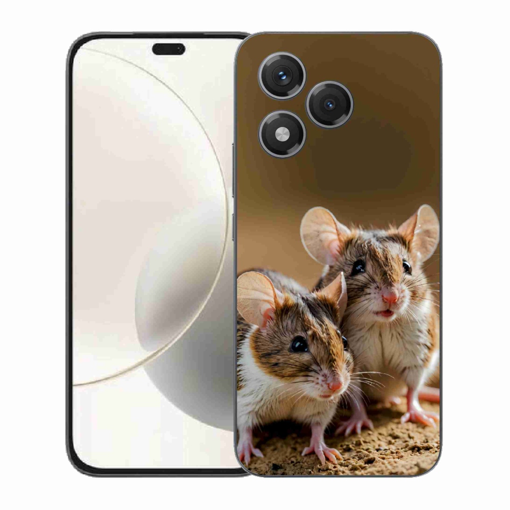 Gelový kryt mmCase na Honor 400 Lite - myší duo