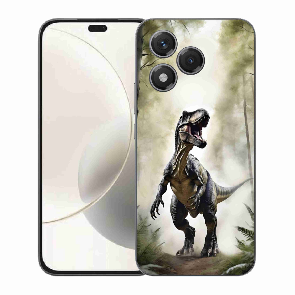 Gelový kryt mmCase na Honor 400 Lite - naštvaný T-Rex