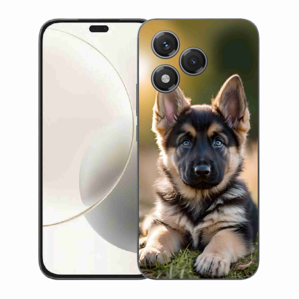 Gelový kryt mmCase na Honor 400 Lite - německý ovčák v přírodě