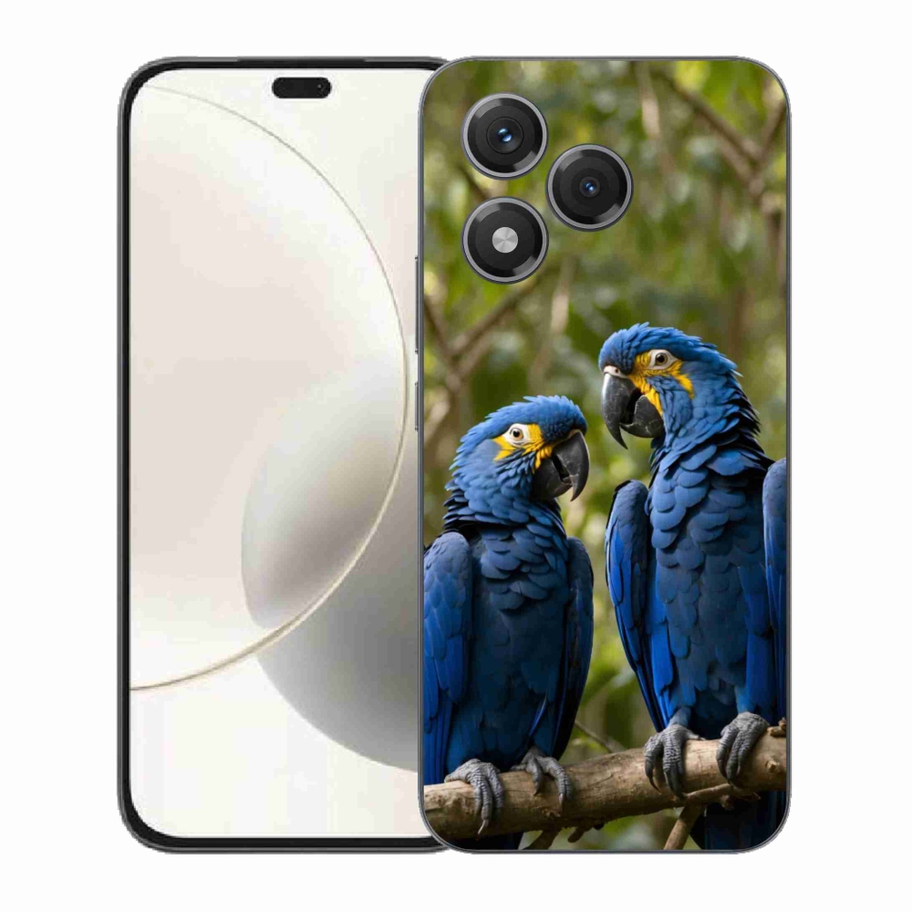 Gelový kryt mmCase na Honor 400 Lite - papouščí duo