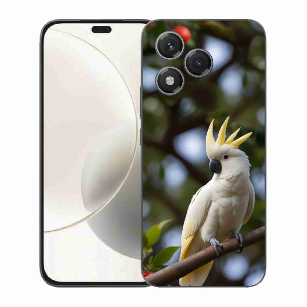 Gelový kryt mmCase na Honor 400 Lite - papoušek kakadu 3
