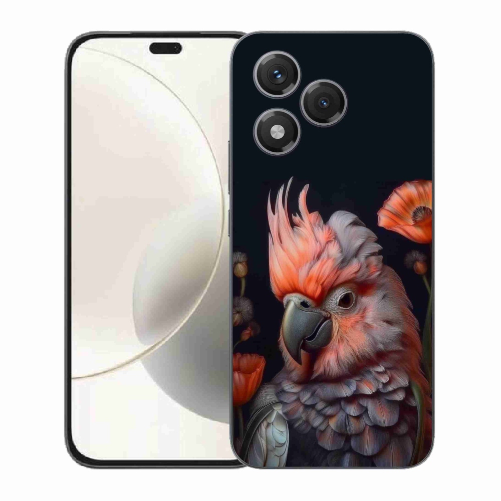 Gelový kryt mmCase na Honor 400 Lite - papoušek kakadu v barvách