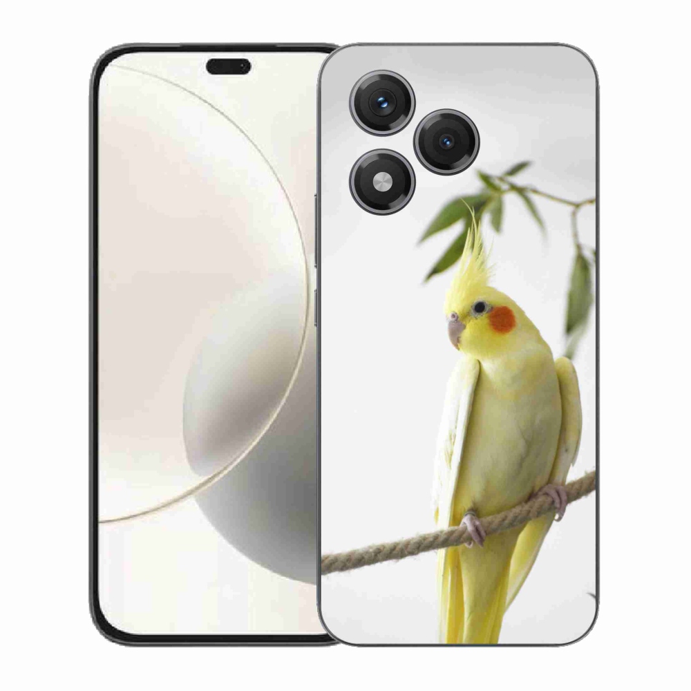 Gelový kryt mmCase na Honor 400 Lite - papoušek korela chocholatá