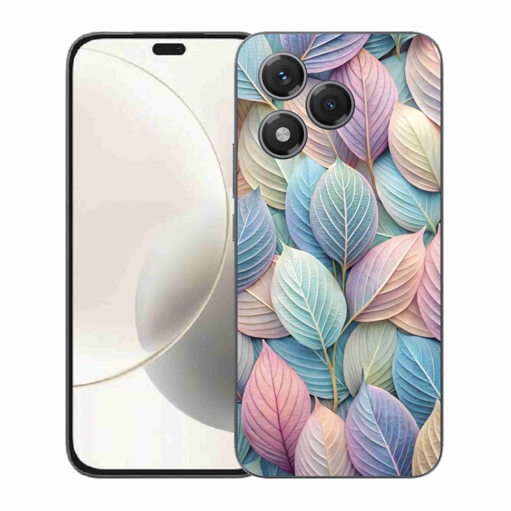 Gelový kryt mmCase na Honor 400 Lite - pastelové listy