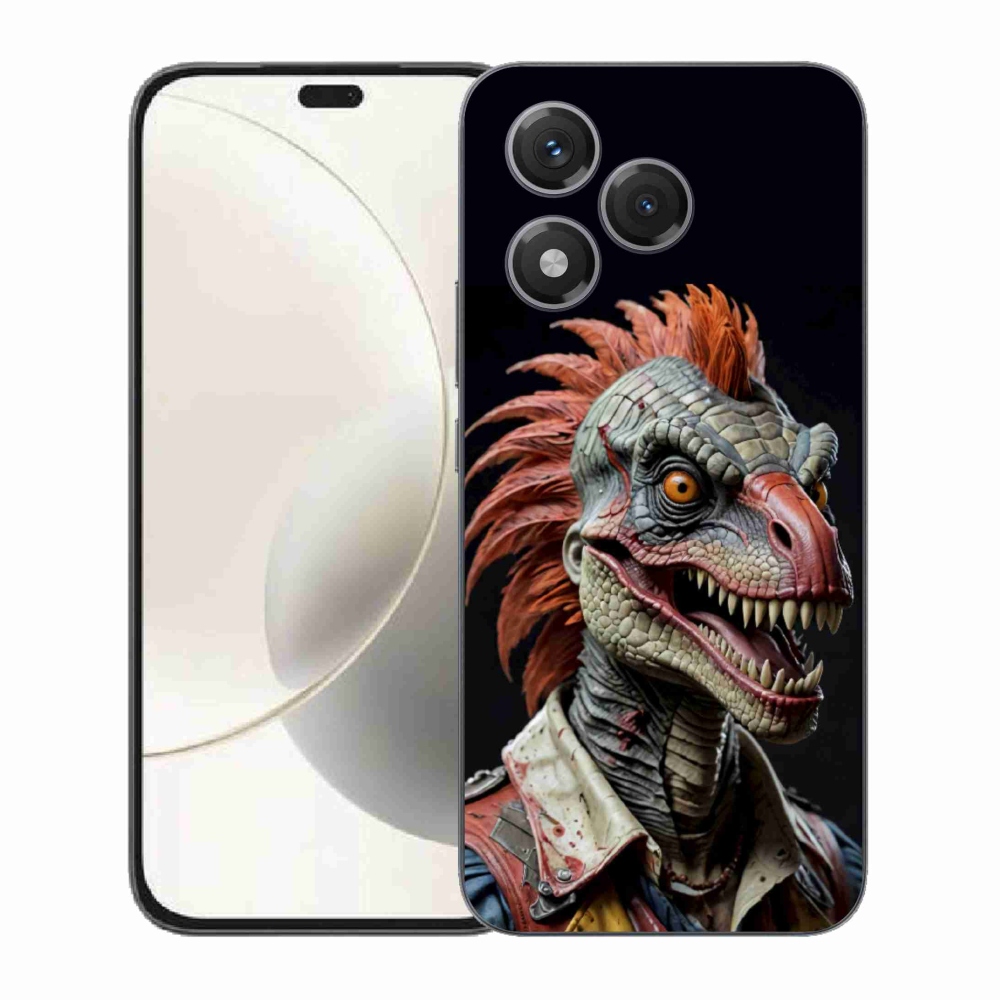 Gelový kryt mmCase na Honor 400 Lite - punk dinosaurus