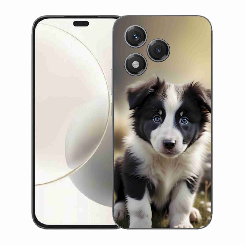 Gelový kryt mmCase na Honor 400 Lite - roztomilá border kolie
