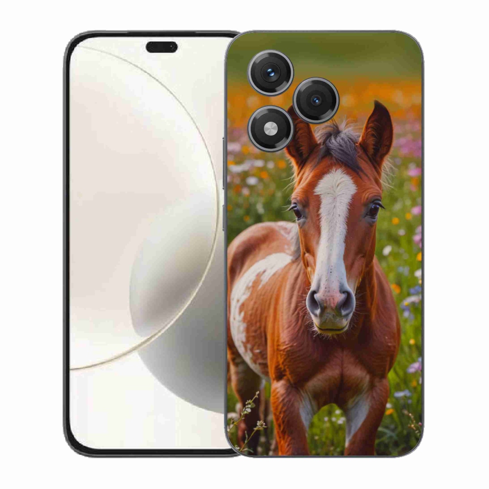 Gelový kryt mmCase na Honor 400 Lite - roztomilé hříbě