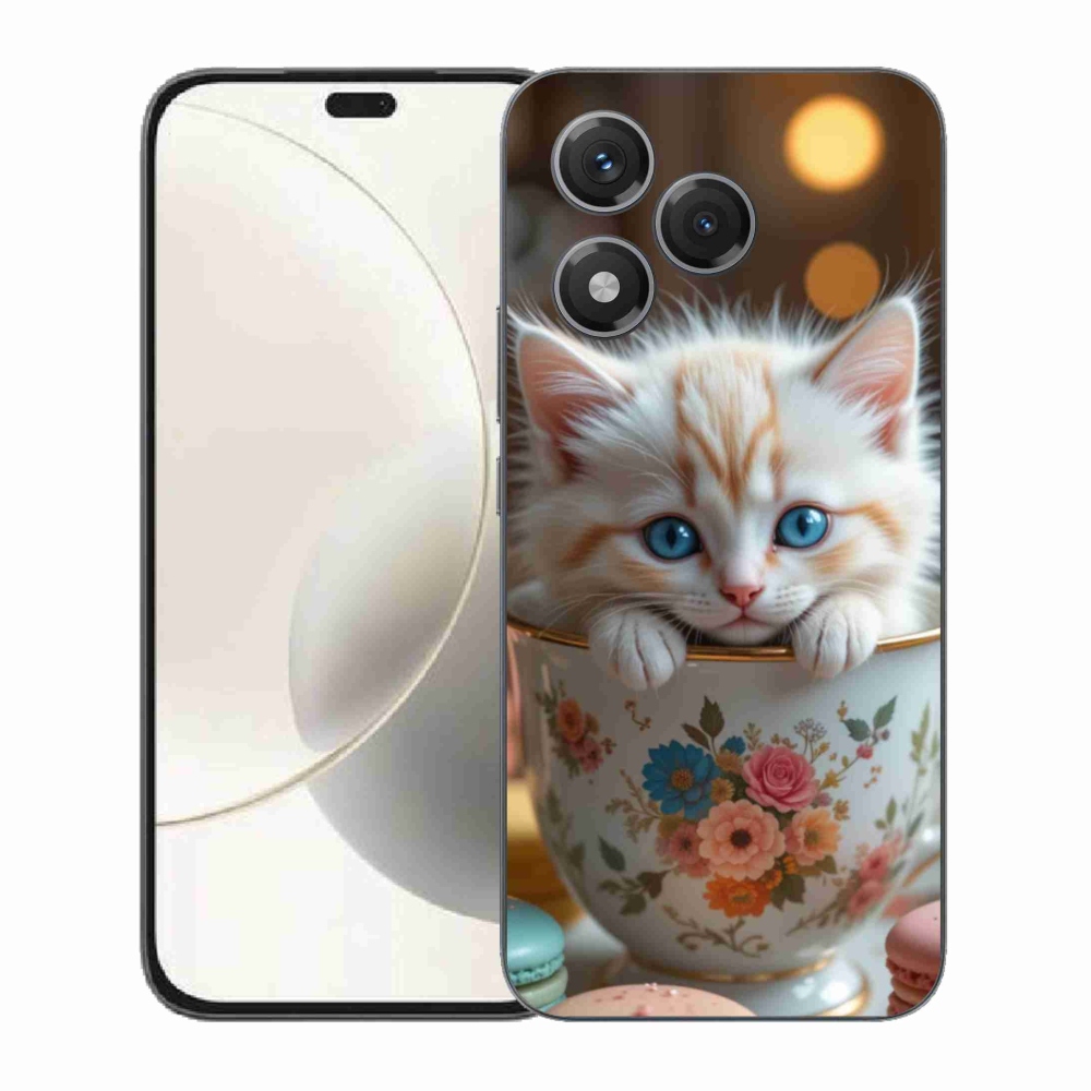 Gelový kryt mmCase na Honor 400 Lite - roztomilé kotě 6