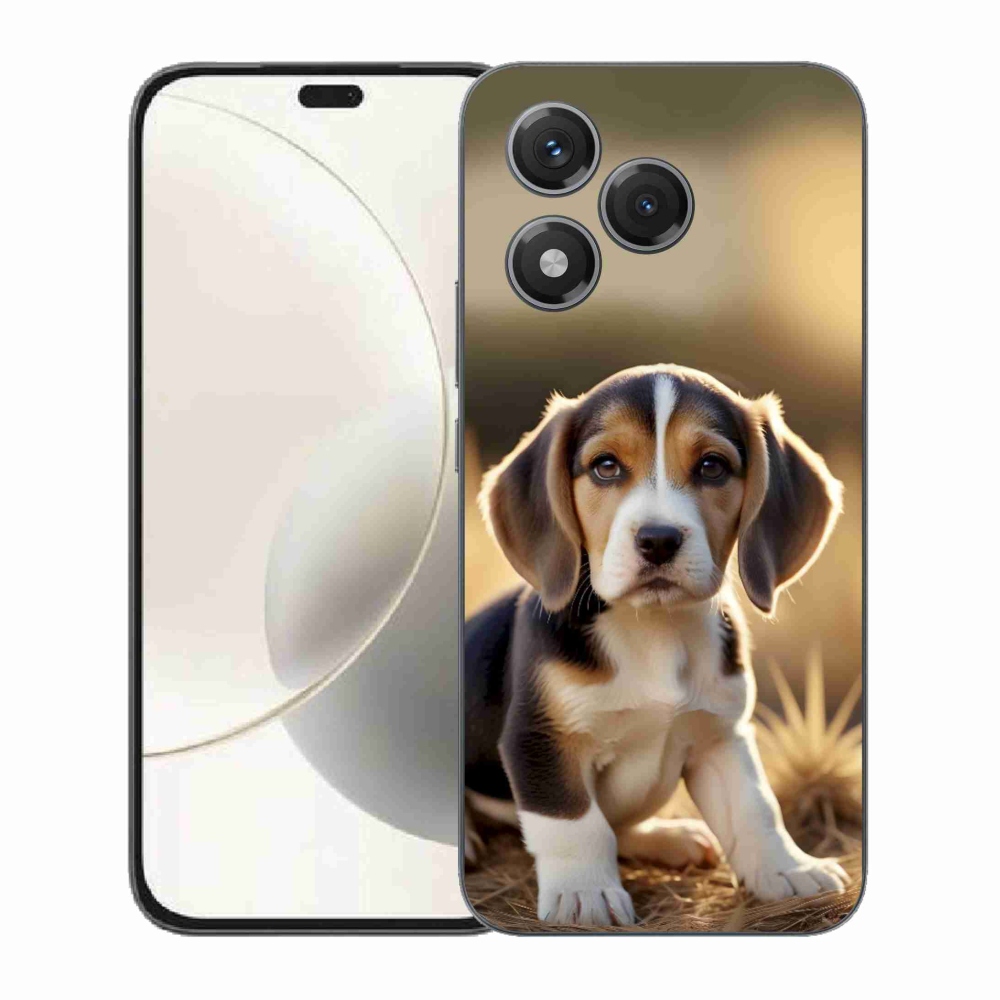 Gelový kryt mmCase na Honor 400 Lite - roztomilý bígl