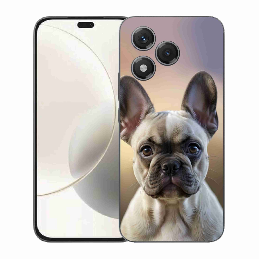 Gelový kryt mmCase na Honor 400 Lite - roztomilý francouzský buldoček
