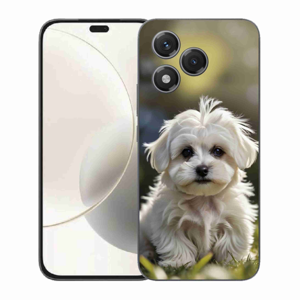 Gelový kryt mmCase na Honor 400 Lite - roztomilý maltézský psík