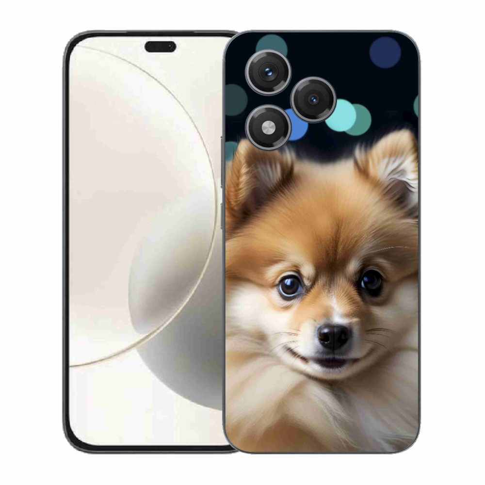 Gelový kryt mmCase na Honor 400 Lite - roztomilý pomeranian