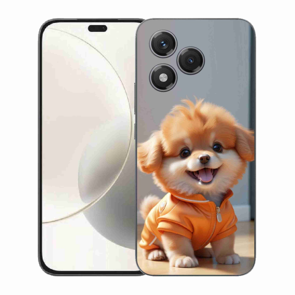 Gelový kryt mmCase na Honor 400 Lite - roztomilý pomeranian v mikině