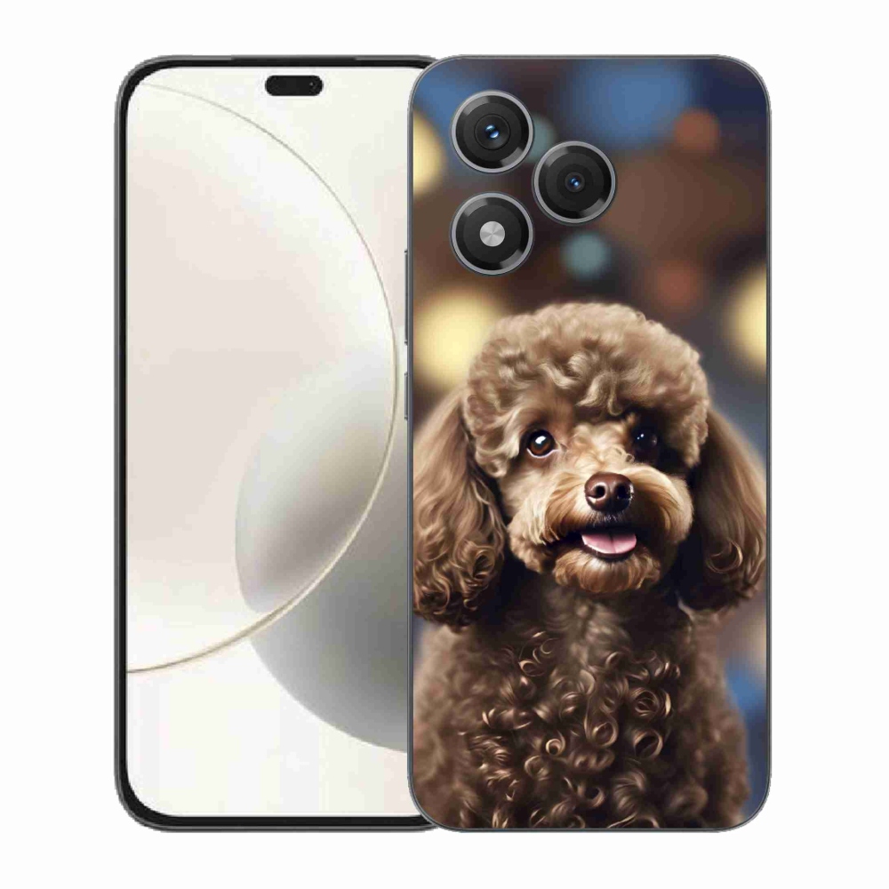 Gelový kryt mmCase na Honor 400 Lite - roztomilý pudl