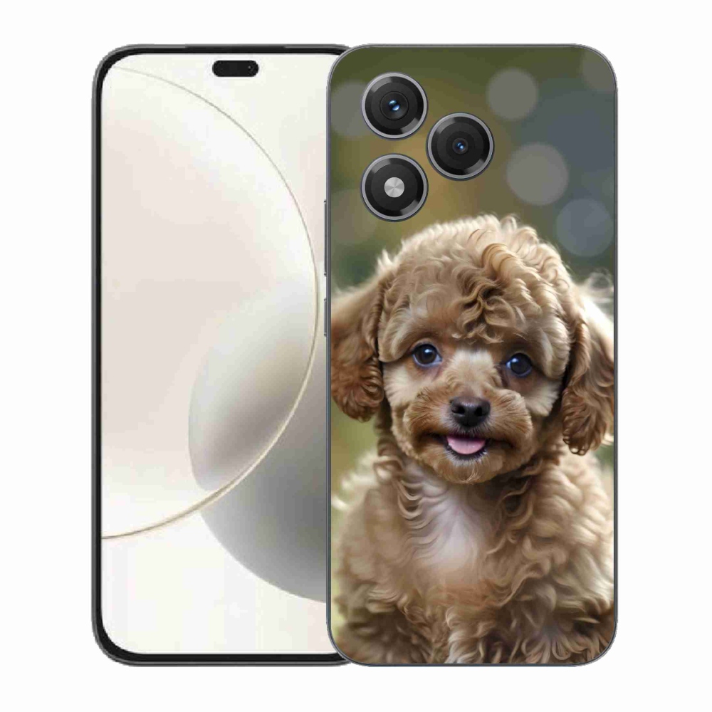 Gelový kryt mmCase na Honor 400 Lite - roztomilý pudl