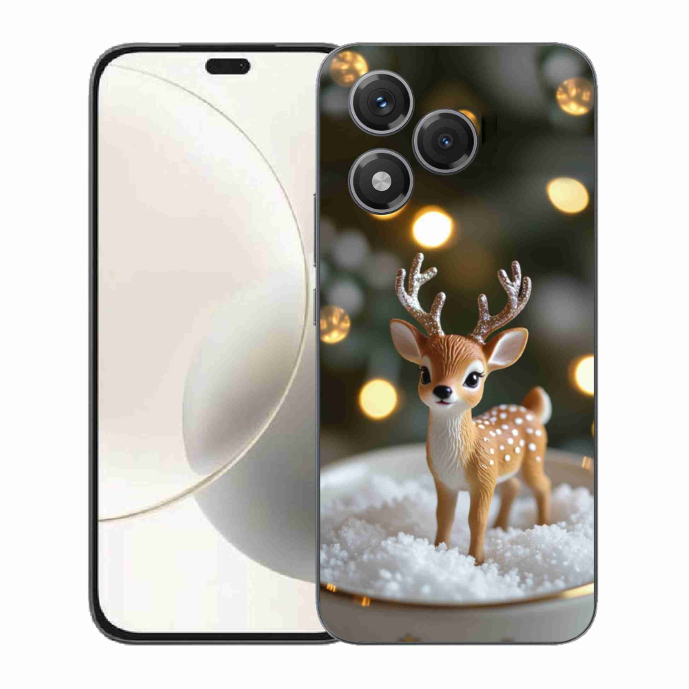 Gelový kryt mmCase na Honor 400 Lite - roztomilý vánoční jelen