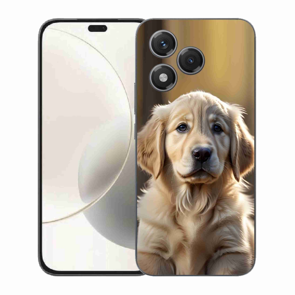Gelový kryt mmCase na Honor 400 Lite - roztomilý zlatý retrívr