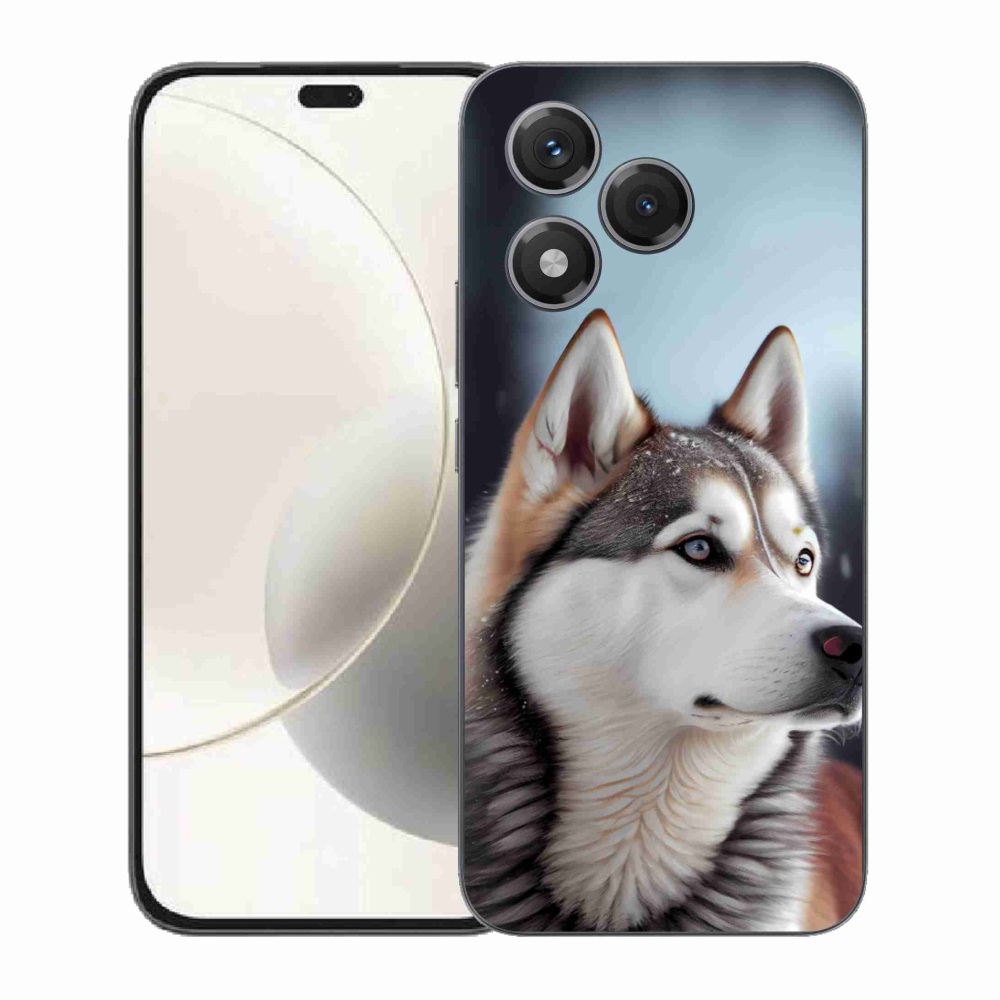 Gelový kryt mmCase na Honor 400 Lite - sibiřský husky