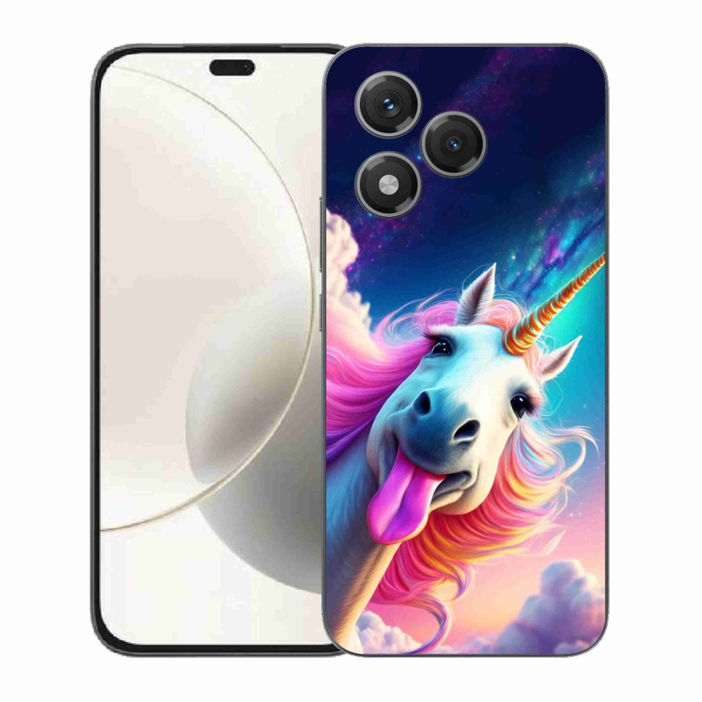 Gelový kryt mmCase na Honor 400 Lite - šílený jednorožec
