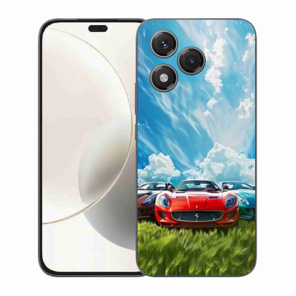 Gelový kryt mmCase na Honor 400 Lite - sportovní vozy