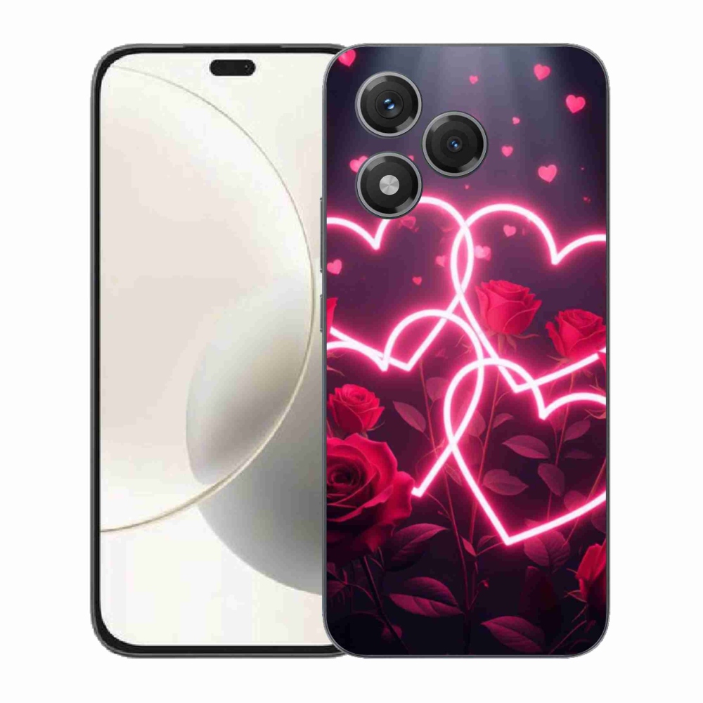 Gelový kryt mmCase na Honor 400 Lite - srdce lásky