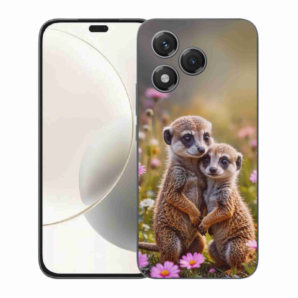 Gelový kryt mmCase na Honor 400 Lite - surikatí duo