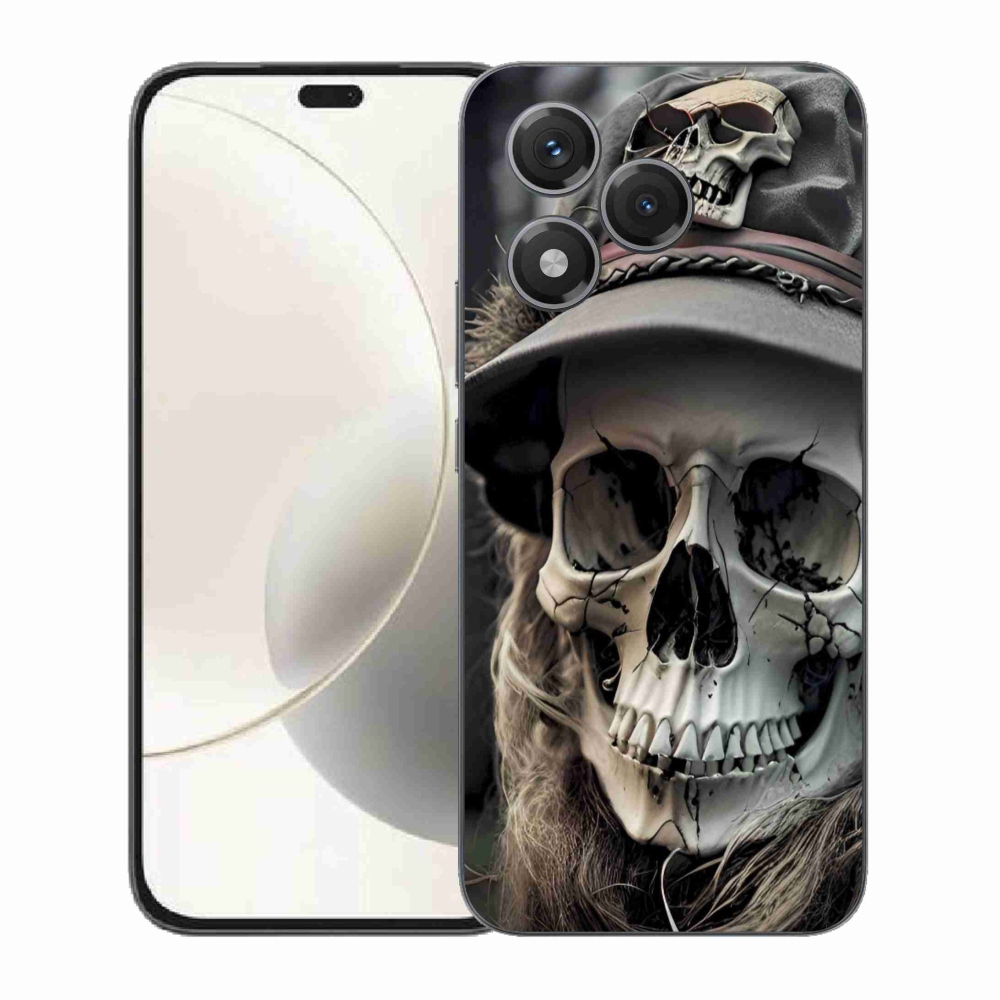 Gelový kryt mmCase na Honor 400 Lite - temná lebka