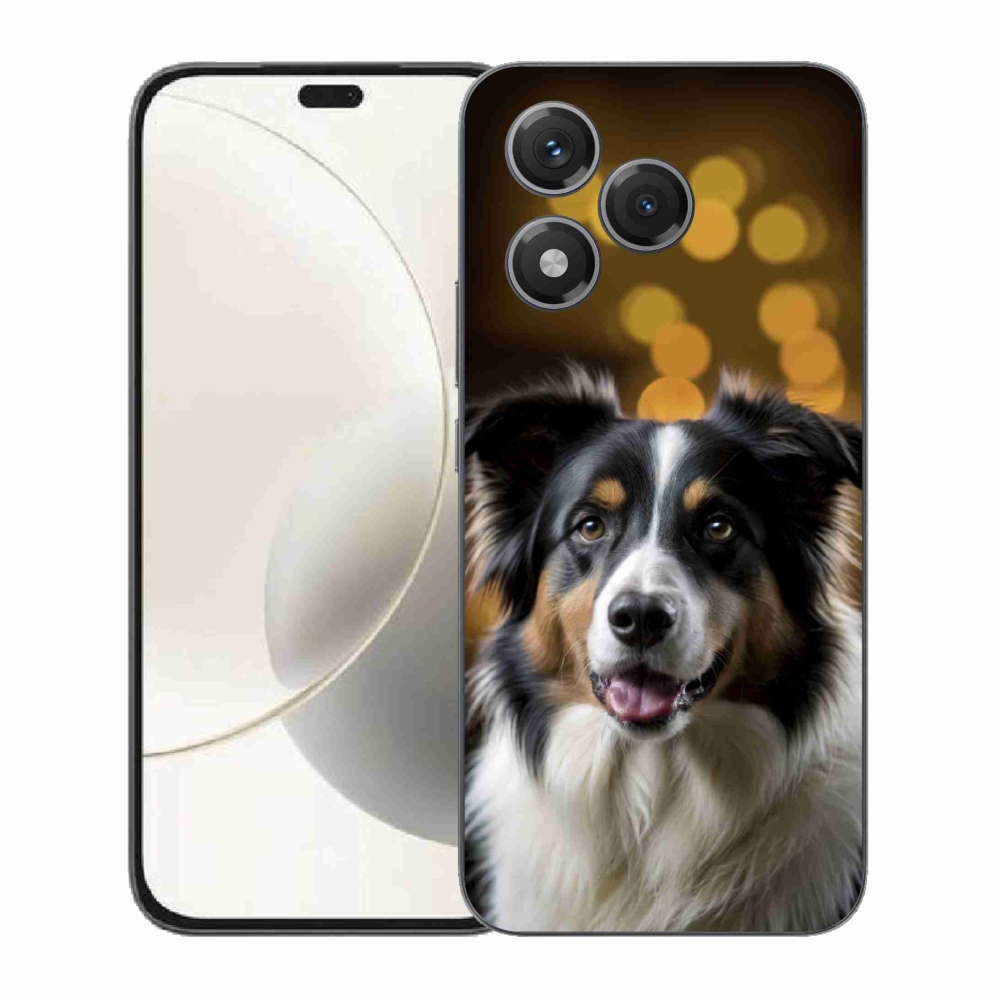 Gelový kryt mmCase na Honor 400 Lite - usměvavý australský ovčák
